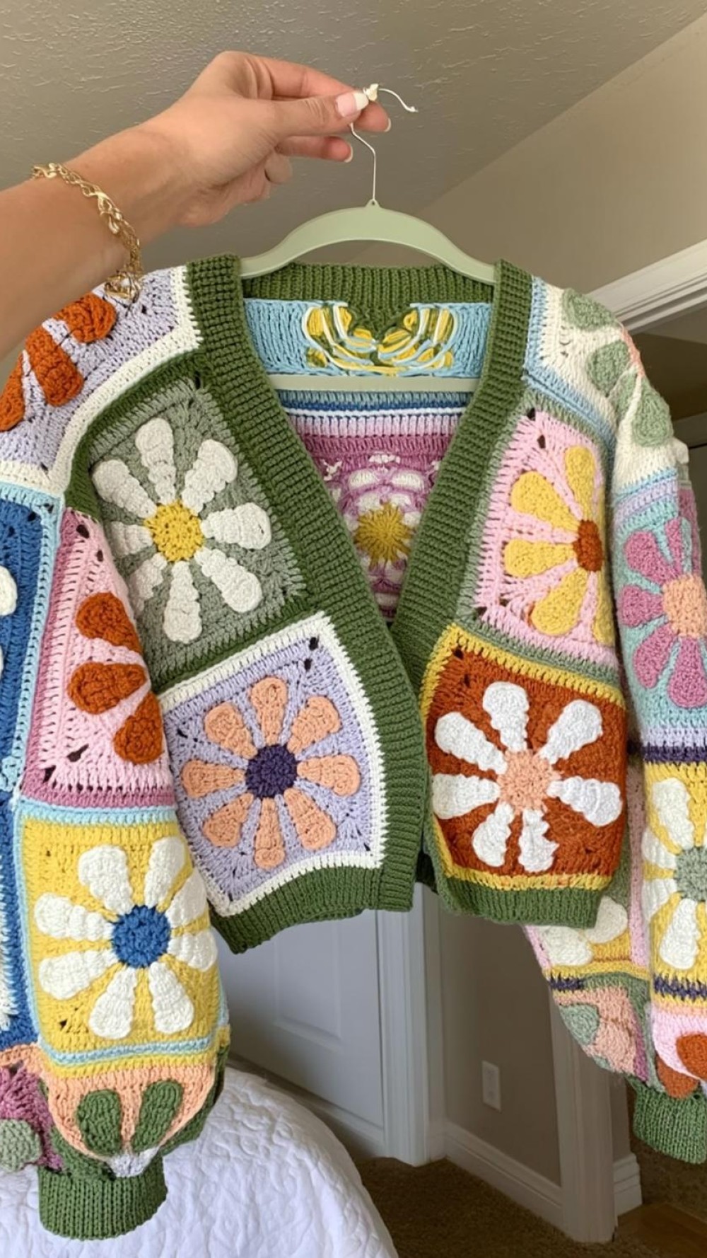 Whimsical Flower Power Cardigan