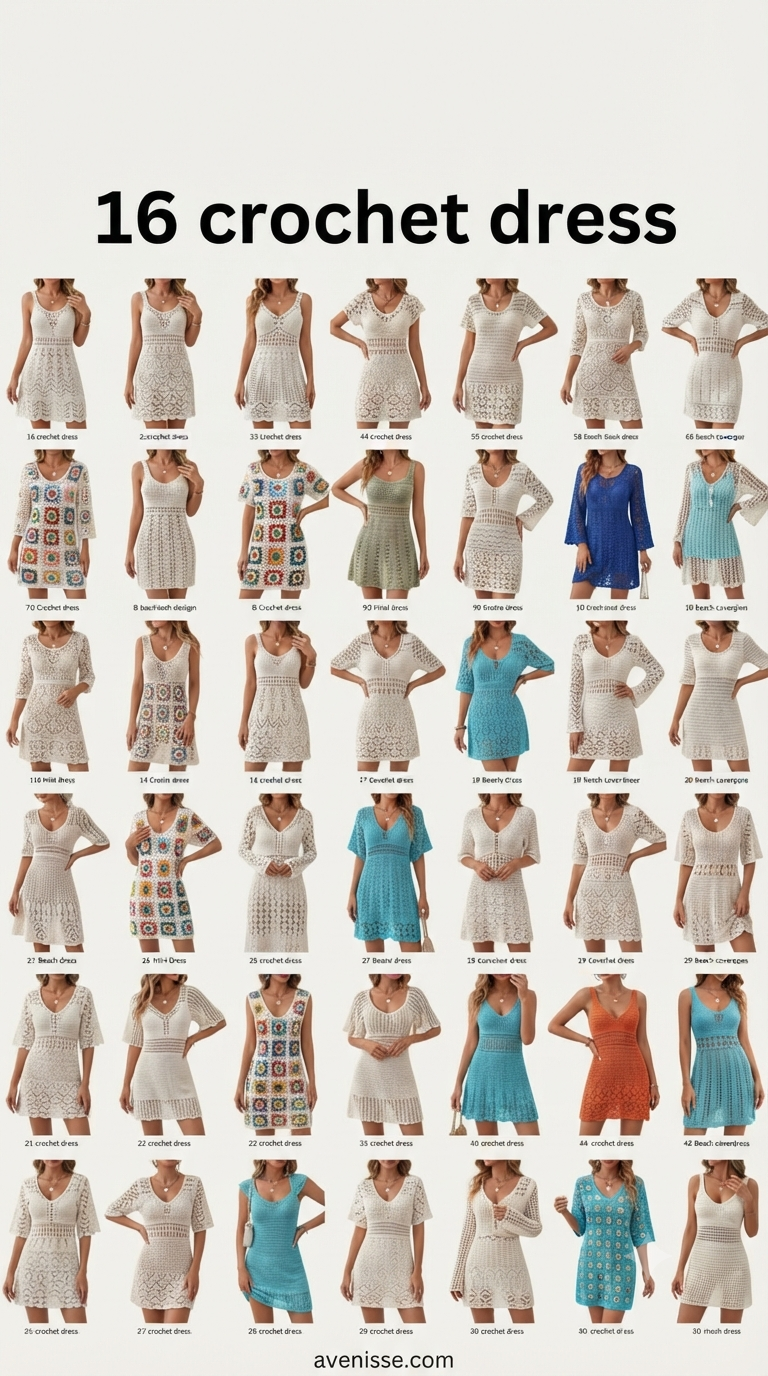 16 crochet dress