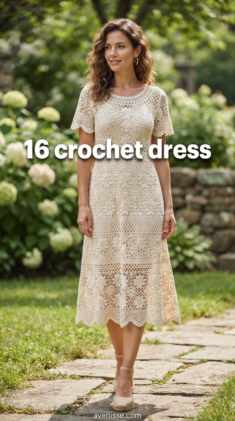 16 crochet dress