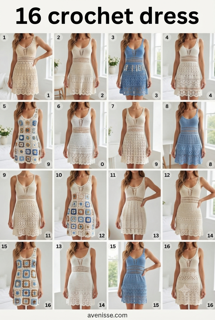 16 crochet dress