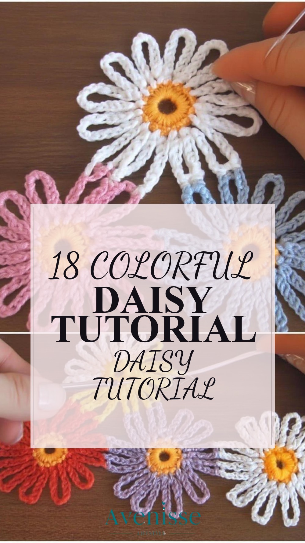 Colorful Daisy Tutorial