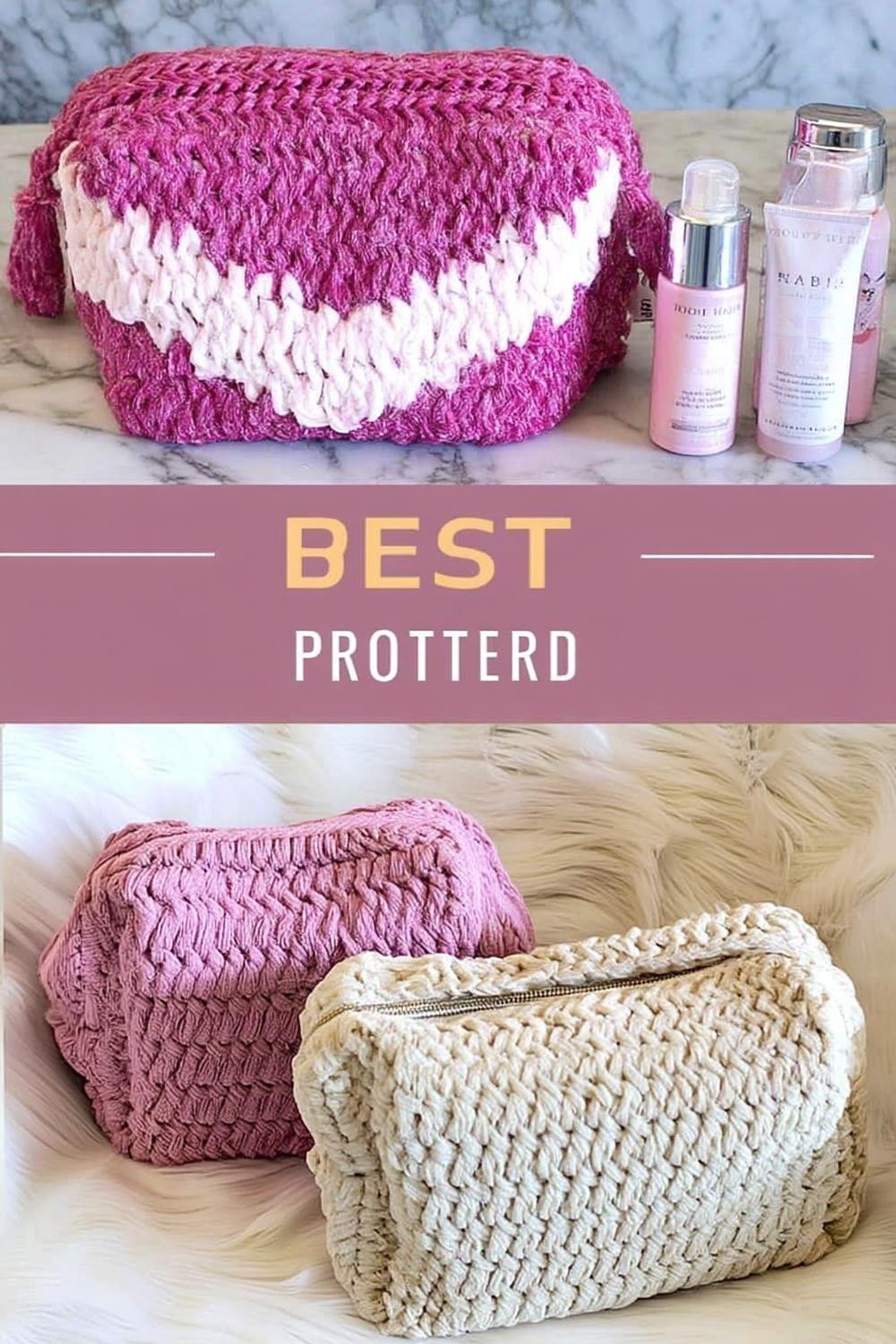 Textured Makeup Bags