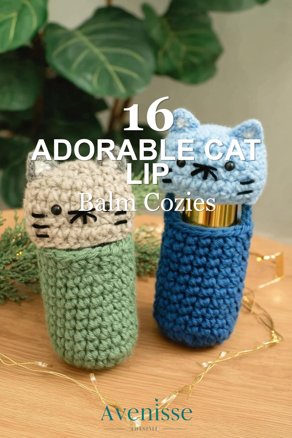 Adorable Cat Lip Balm Cozies