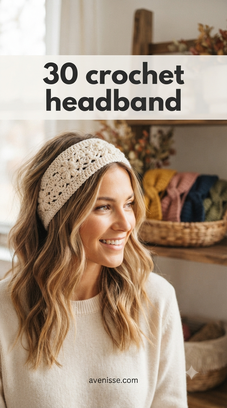 30 crochet headband