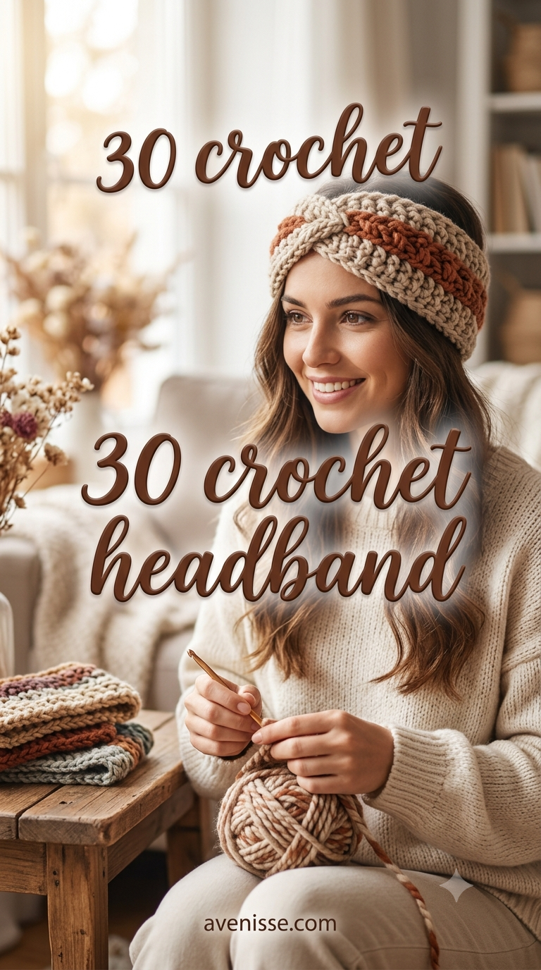 30 crochet headband