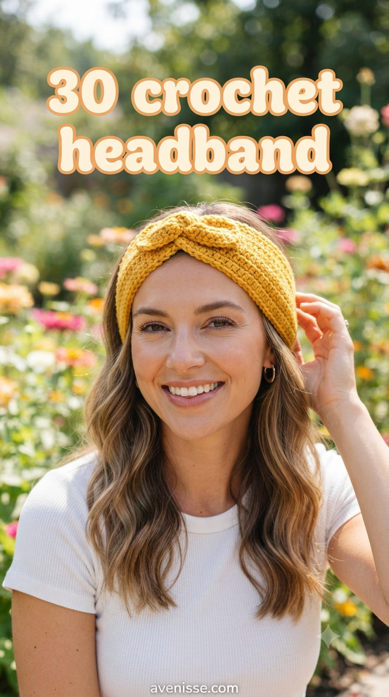 30 crochet headband