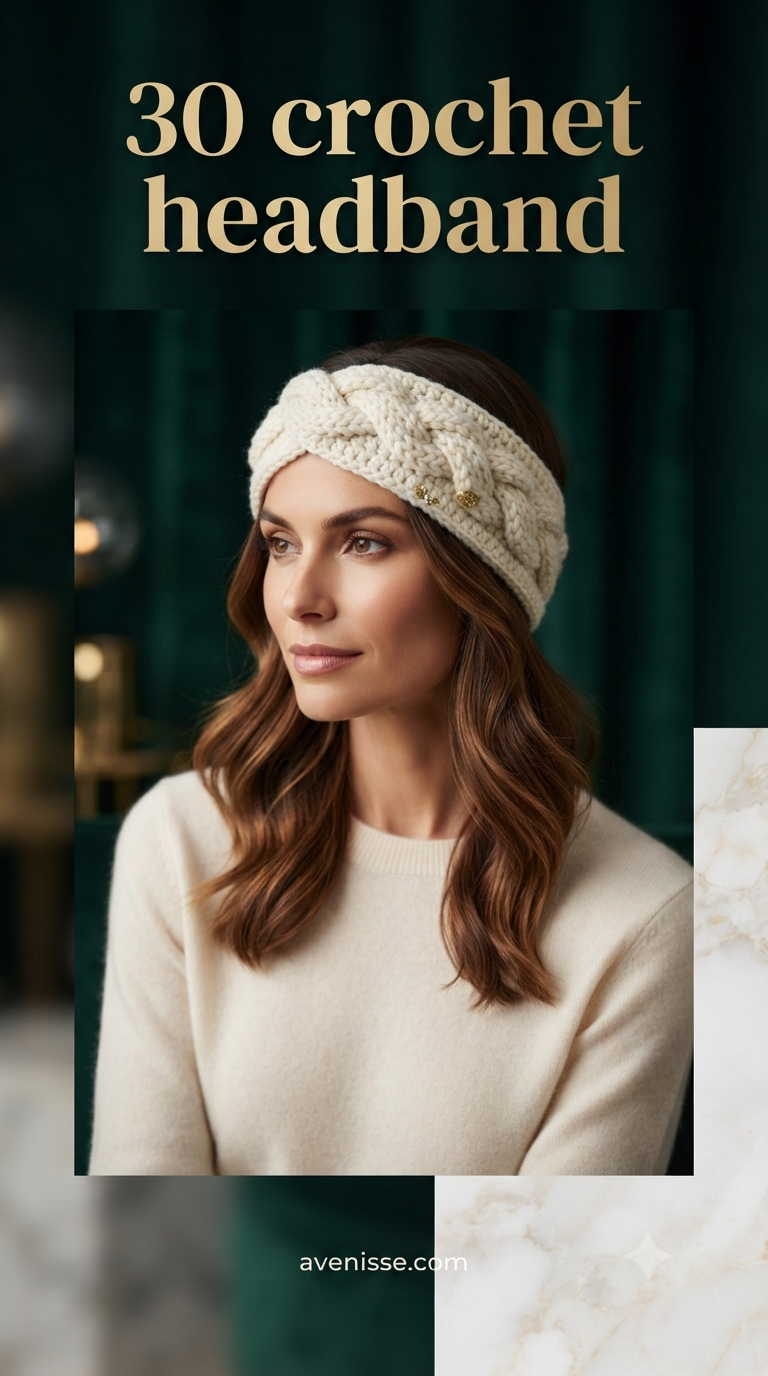 30 crochet headband