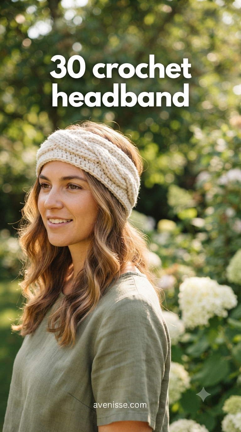 30 crochet headband