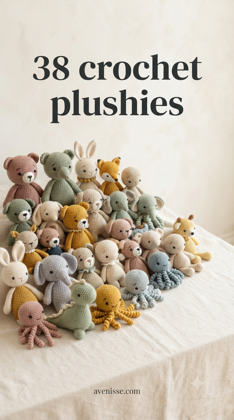 38 crochet plushies