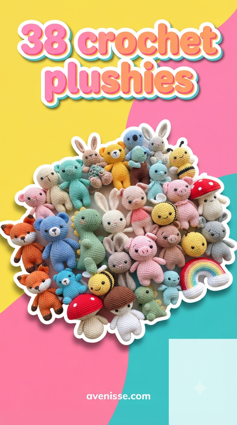 38 crochet plushies