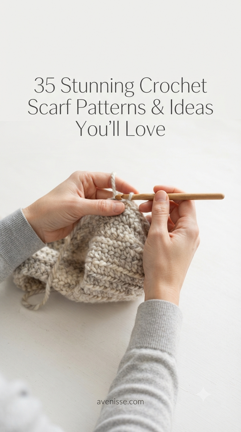 35 Stunning Crochet Scarf Patterns & Ideas You'll Love