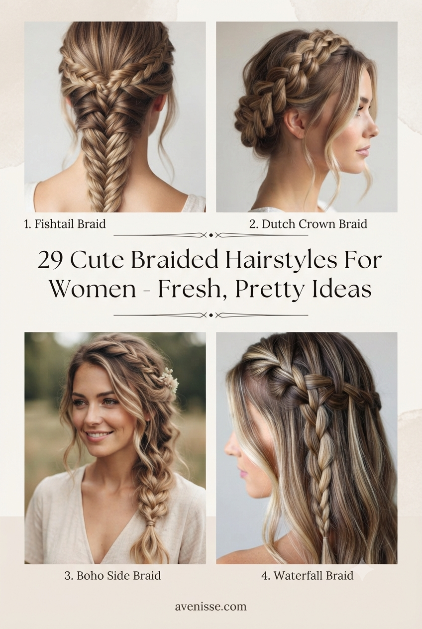 29 Cute Braided Hairstyles For Women - Fresh, Pretty Ideas