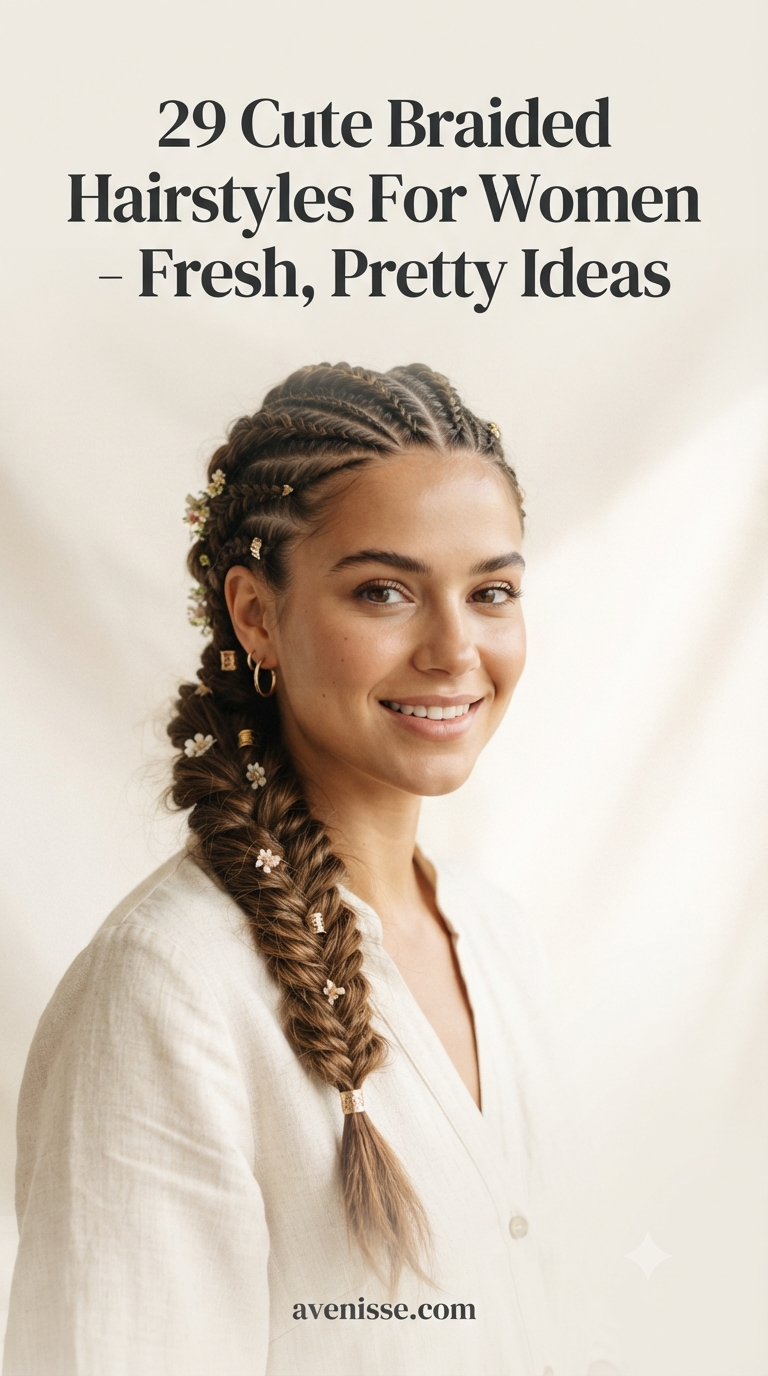 29 Cute Braided Hairstyles For Women - Fresh, Pretty Ideas