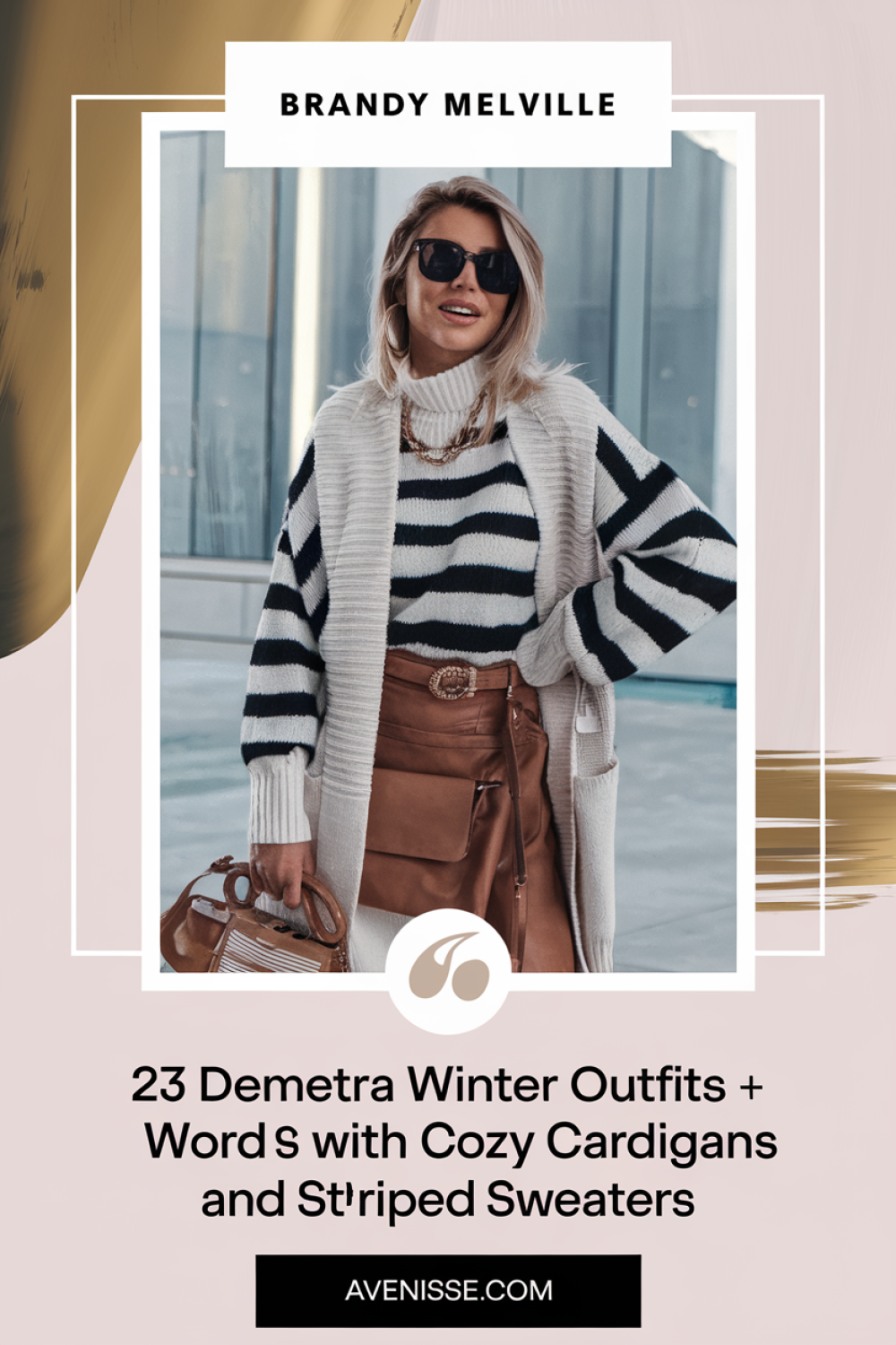 23 Demetra Winter Outfits With Cozy Cardigans And Striped Sweaters