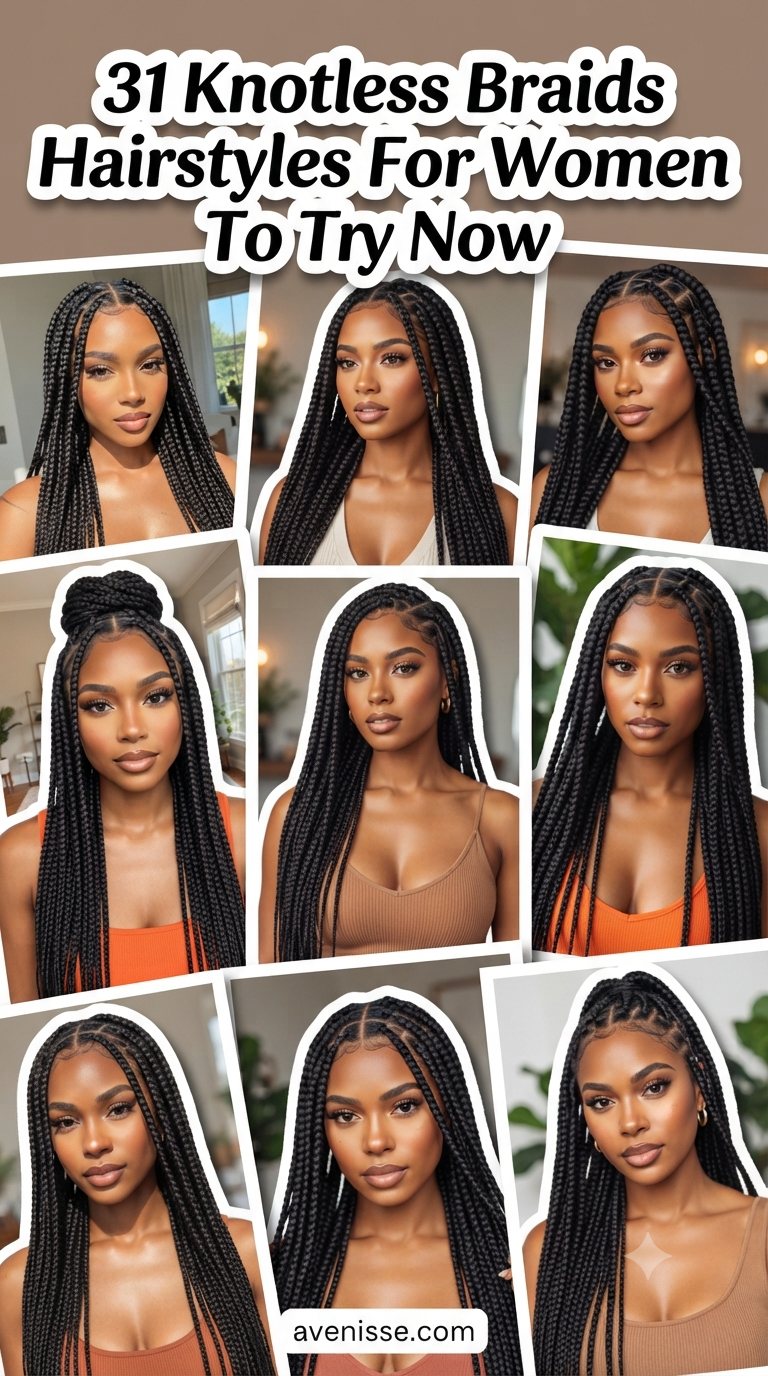 31 Knotless Braids Hairstyles For Women To Try Now
