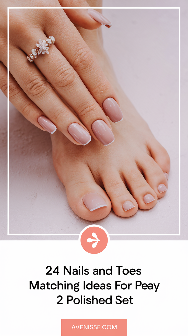 24 Nails And Toes Matching Ideas For A Polished Set