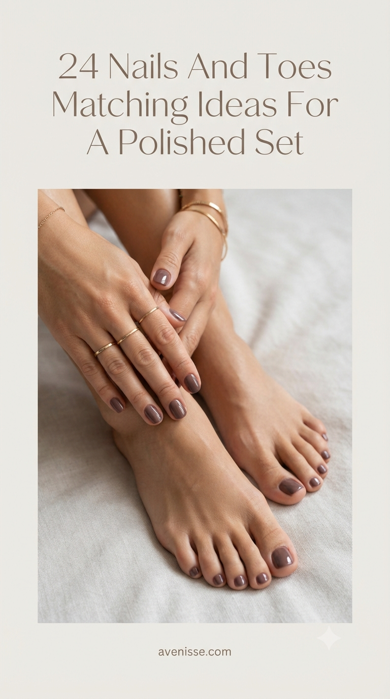 24 Nails And Toes Matching Ideas For A Polished Set