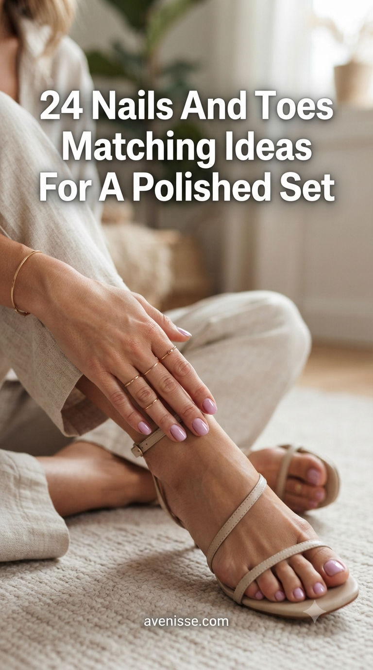 24 Nails And Toes Matching Ideas For A Polished Set