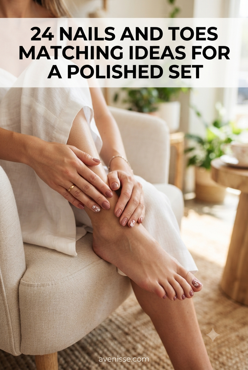 24 Nails And Toes Matching Ideas For A Polished Set