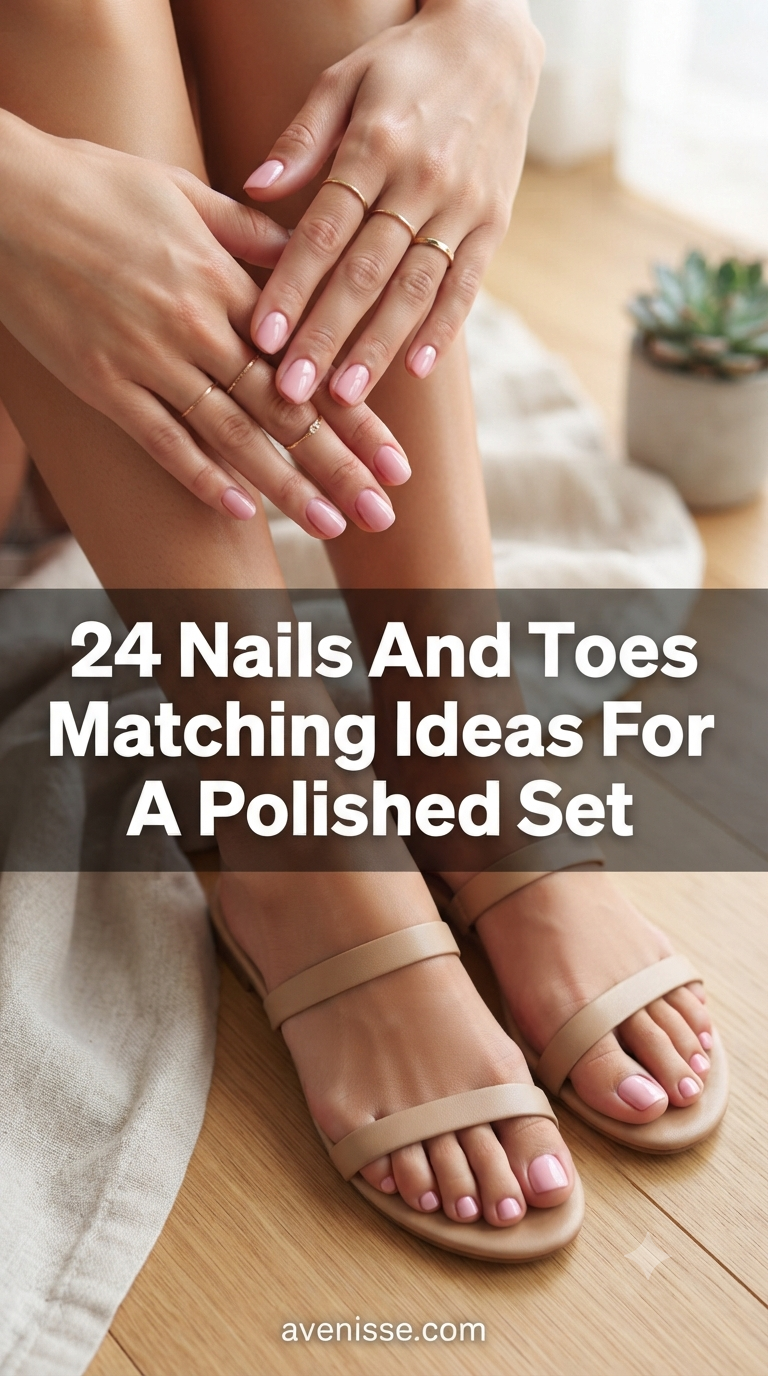 24 Nails And Toes Matching Ideas For A Polished Set