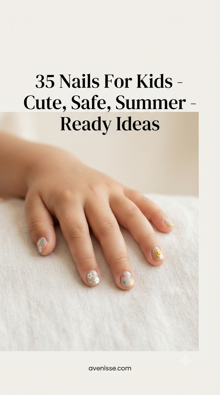 35 Nails For Kids - Cute, Safe, Summer - Ready Ideas