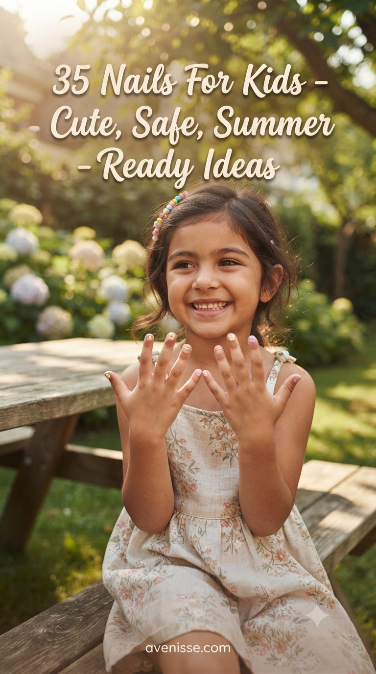 35 Nails For Kids - Cute, Safe, Summer - Ready Ideas
