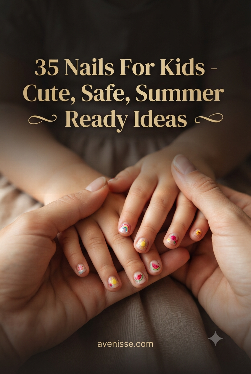 35 Nails For Kids - Cute, Safe, Summer - Ready Ideas