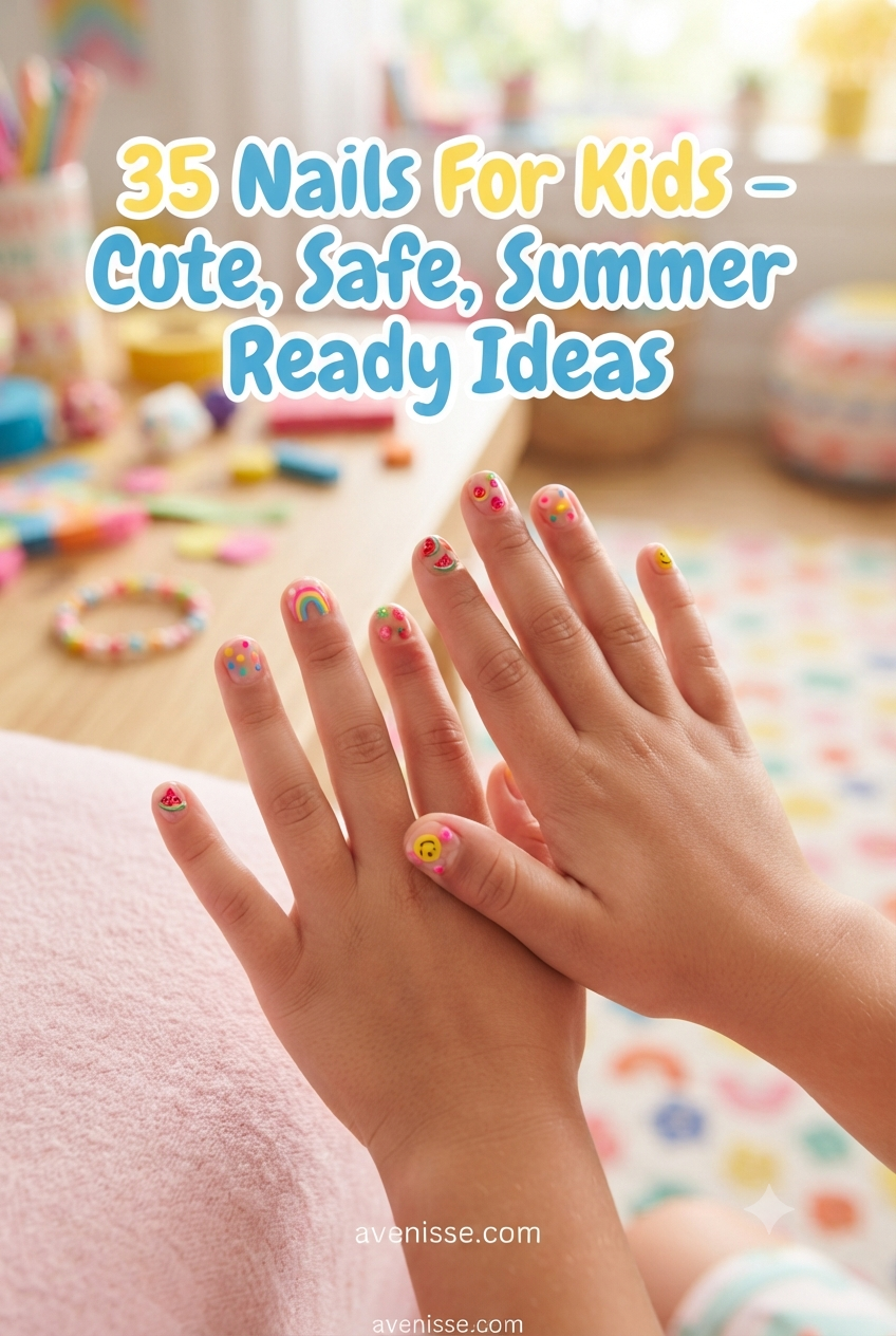 35 Nails For Kids - Cute, Safe, Summer - Ready Ideas