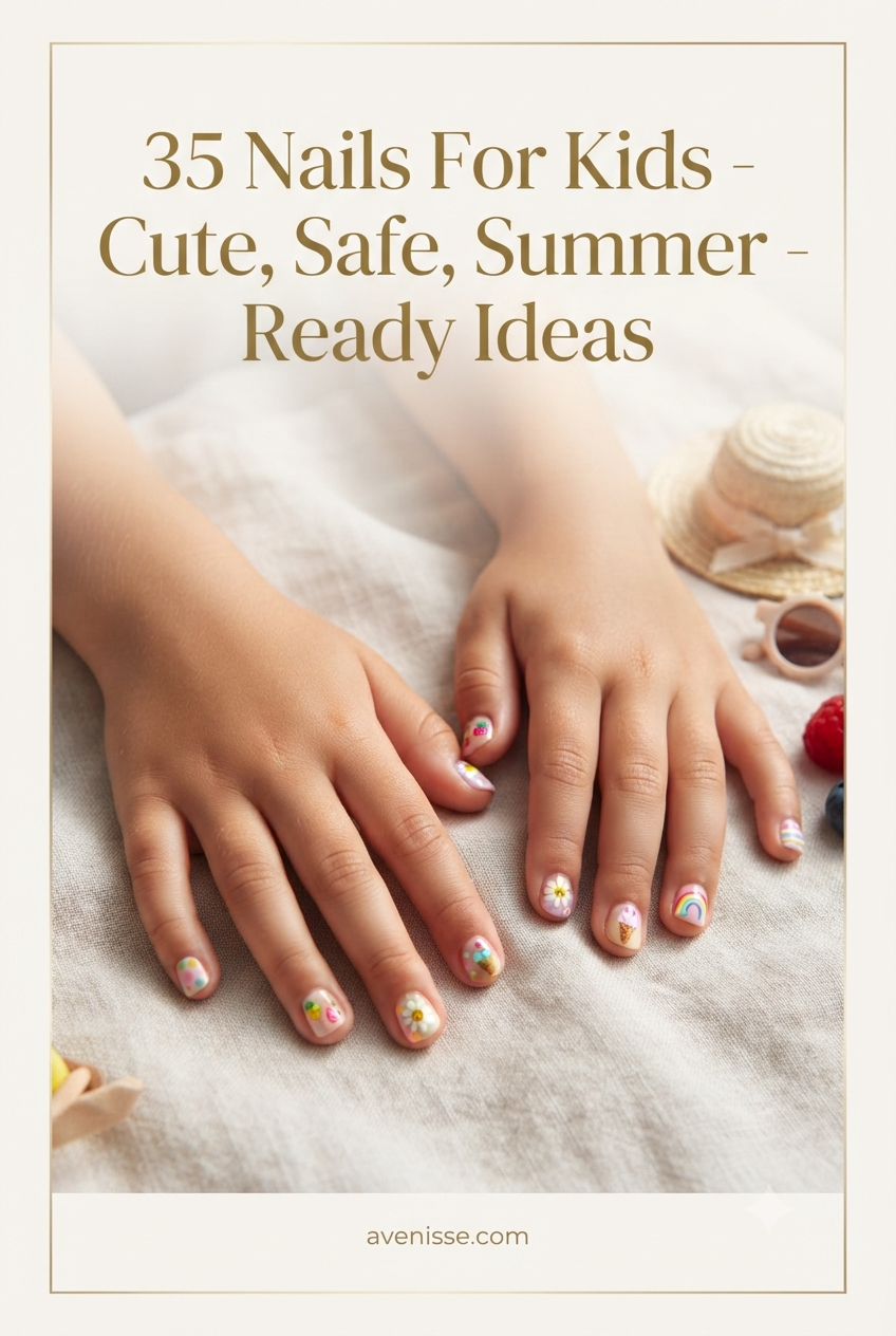 35 Nails For Kids - Cute, Safe, Summer - Ready Ideas