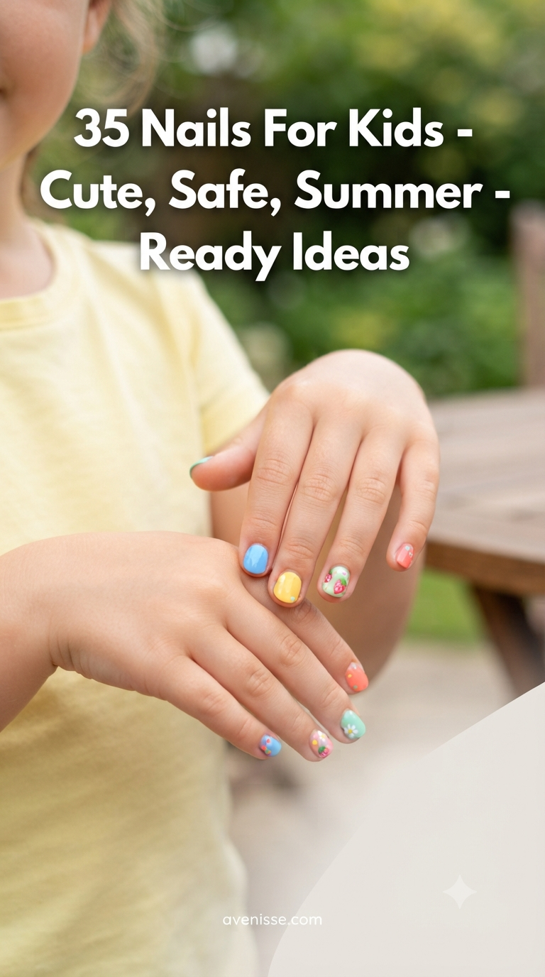 35 Nails For Kids - Cute, Safe, Summer - Ready Ideas
