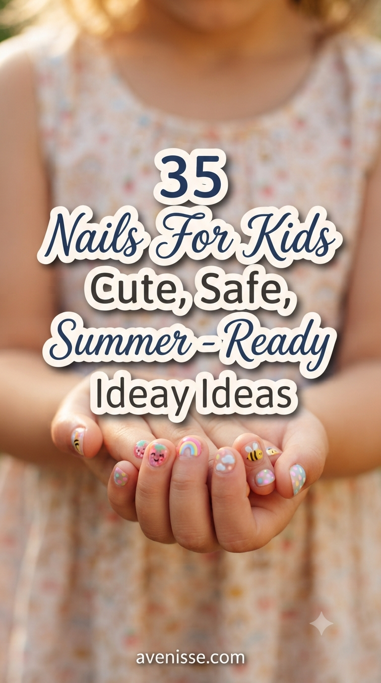 35 Nails For Kids - Cute, Safe, Summer - Ready Ideas