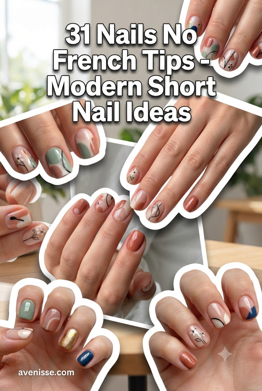 31 Nails No French Tips - Modern Short Nail Ideas