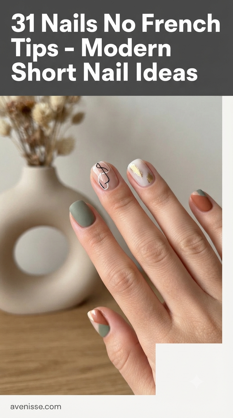 31 Nails No French Tips - Modern Short Nail Ideas