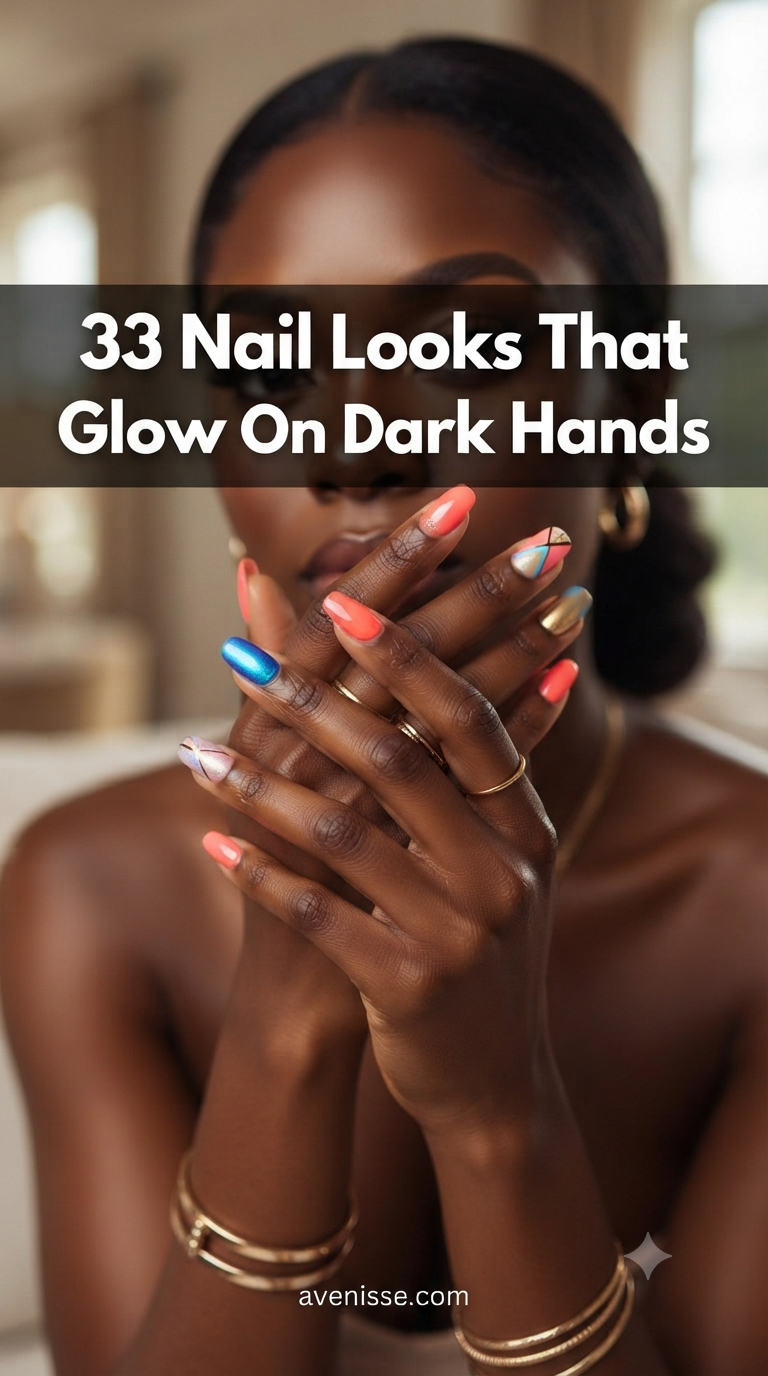 33 Nail Looks That Glow On Dark Skin Hands