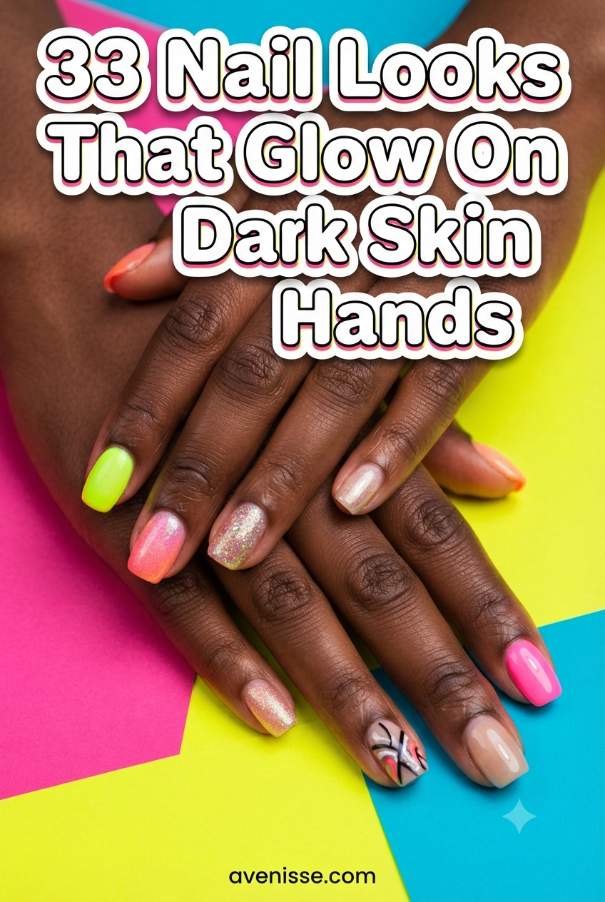 33 Nail Looks That Glow On Dark Skin Hands