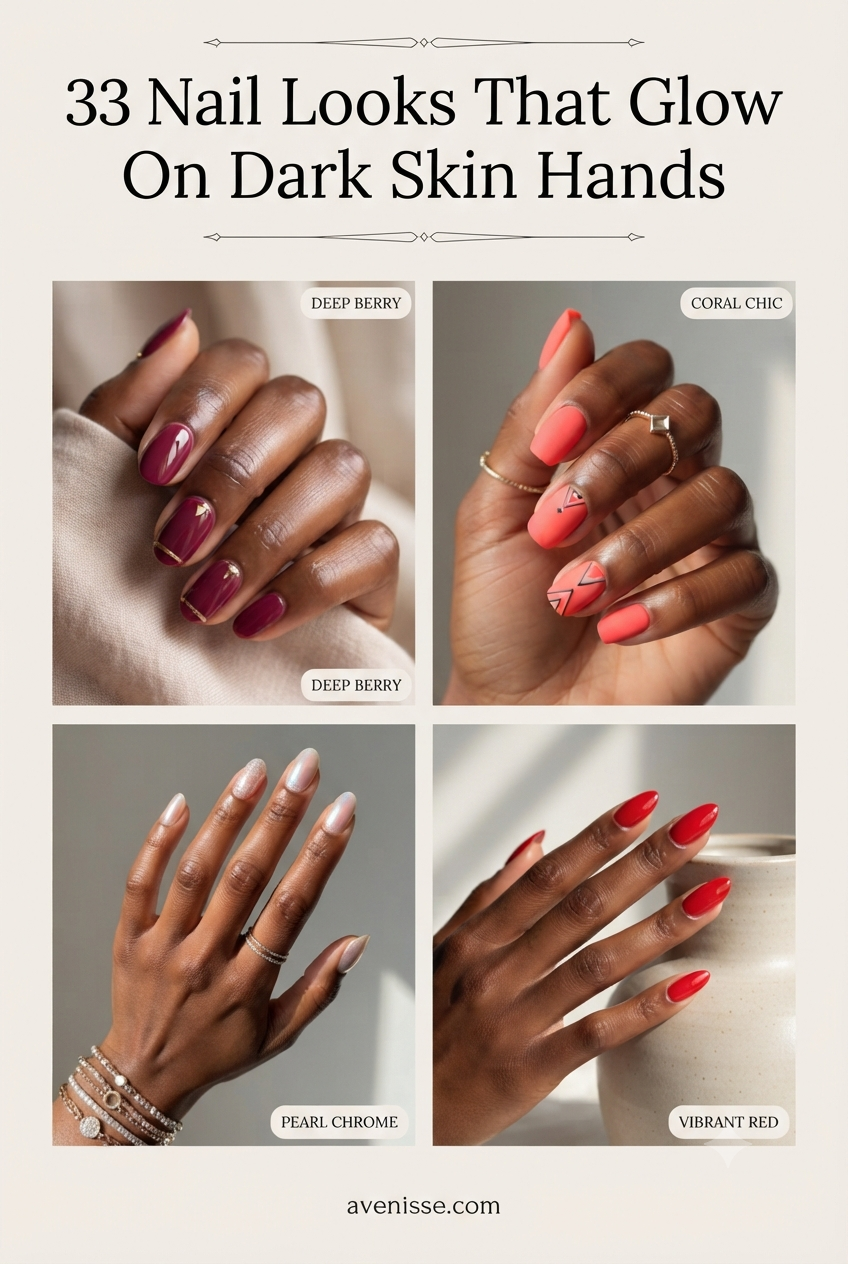 33 Nail Looks That Glow On Dark Skin Hands