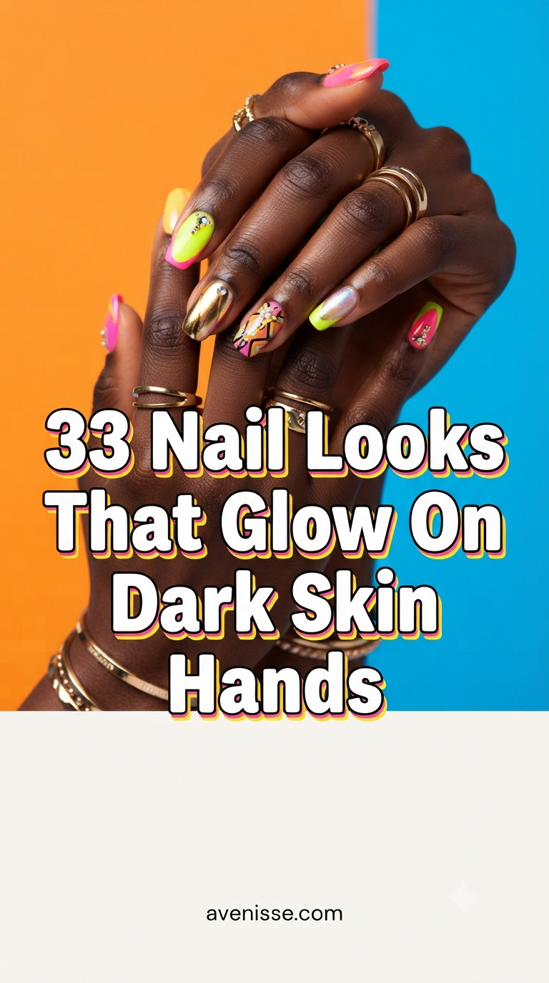 33 Nail Looks That Glow On Dark Skin Hands