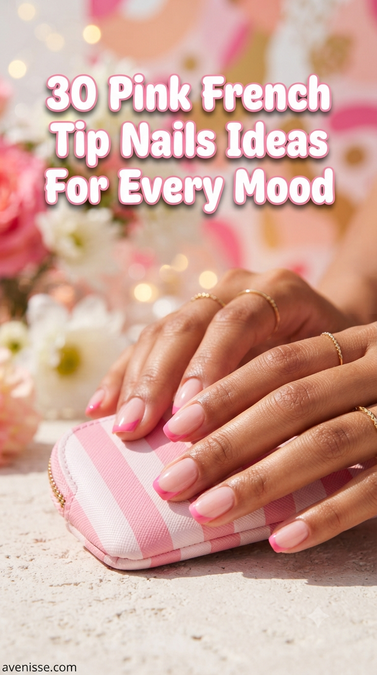 30 Pink French Tip Nails Ideas For Every Mood