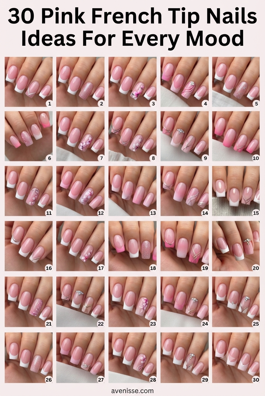 30 Pink French Tip Nails Ideas For Every Mood