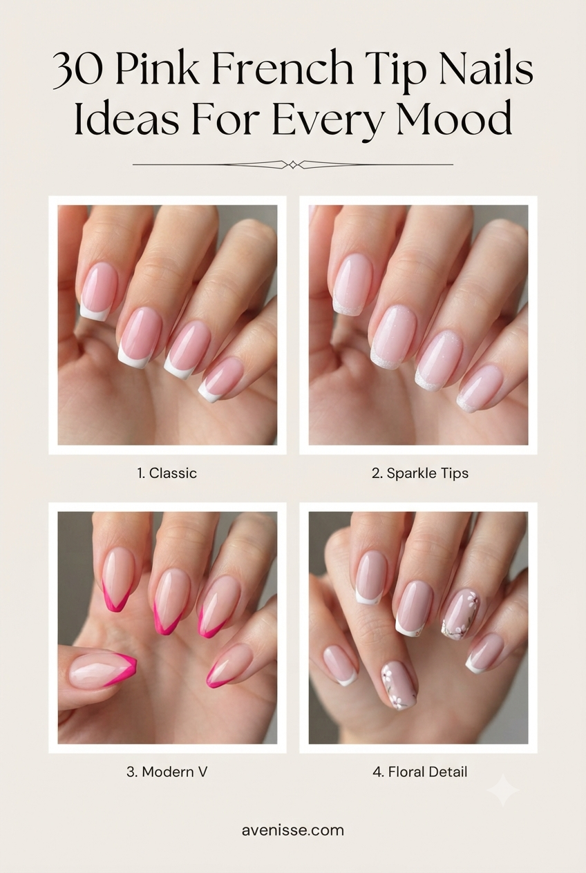 30 Pink French Tip Nails Ideas For Every Mood