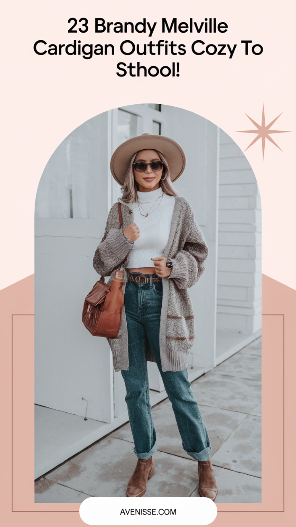 23 Brandy Melville cardigan outfits cozy to striped