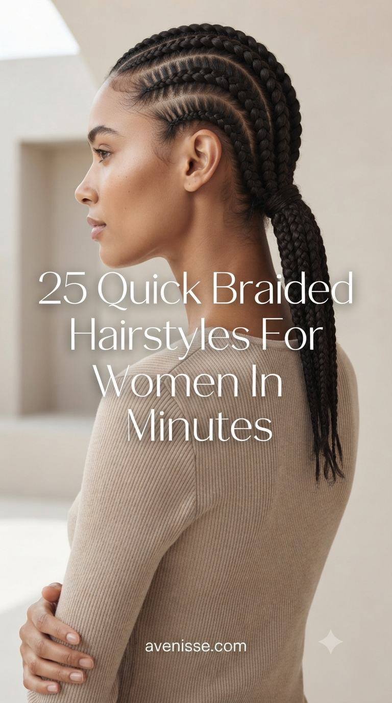 25 Quick Braided Hairstyles For Women In Minutes