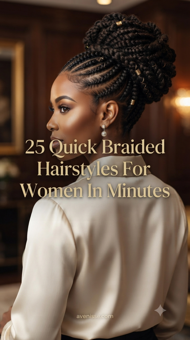 25 Quick Braided Hairstyles For Women In Minutes