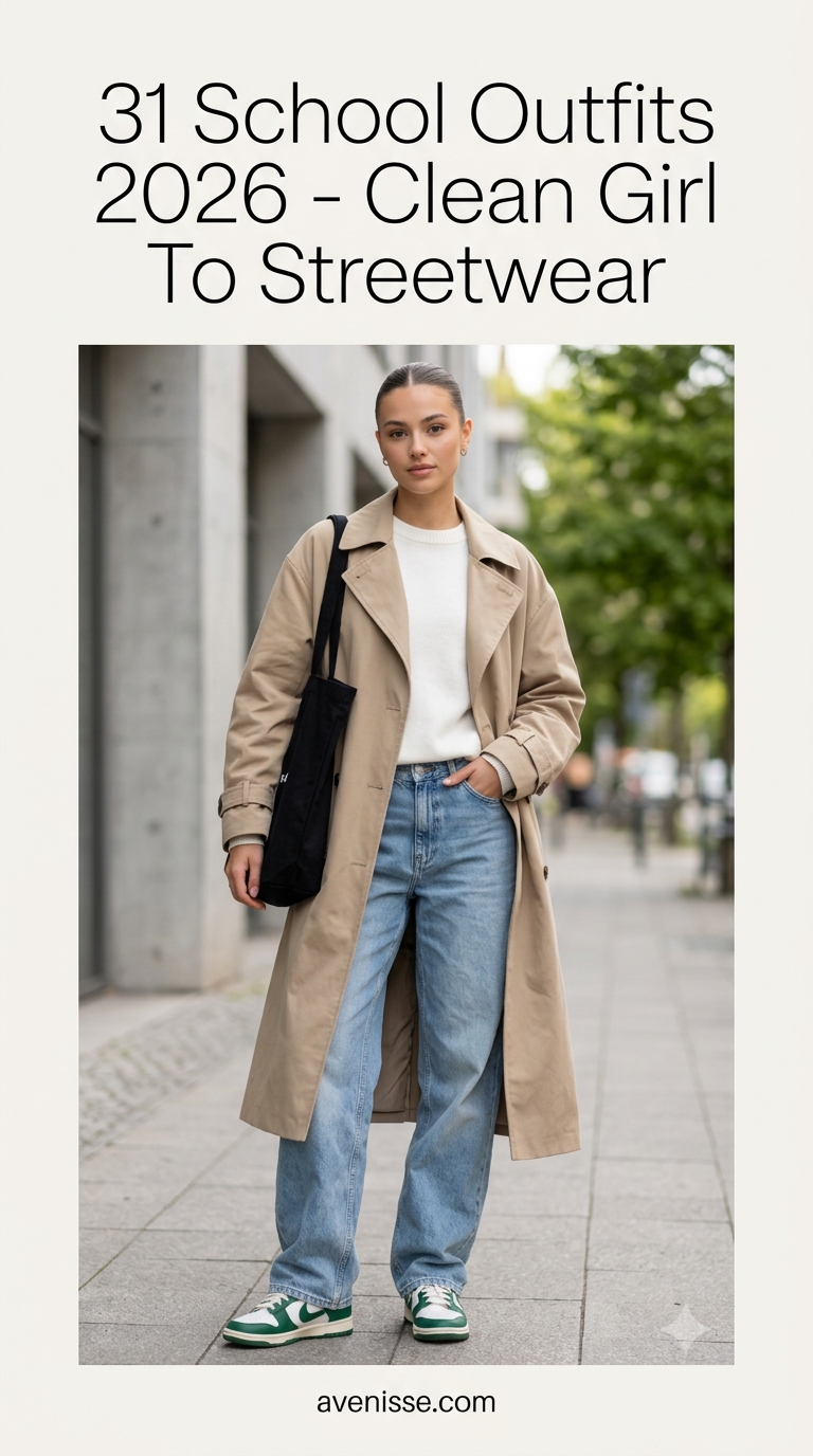 31 School Outfits 2026 - Clean Girl To Streetwear