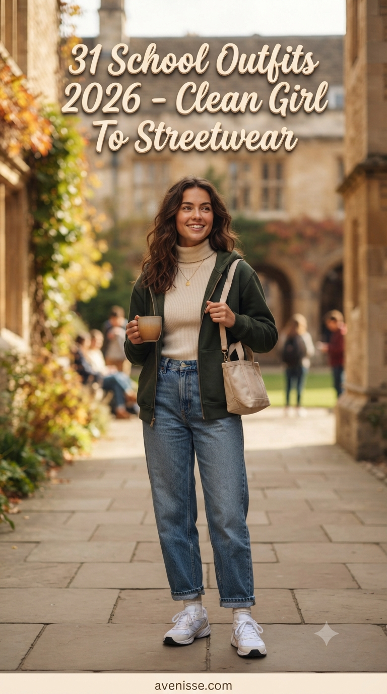 31 School Outfits 2026 - Clean Girl To Streetwear