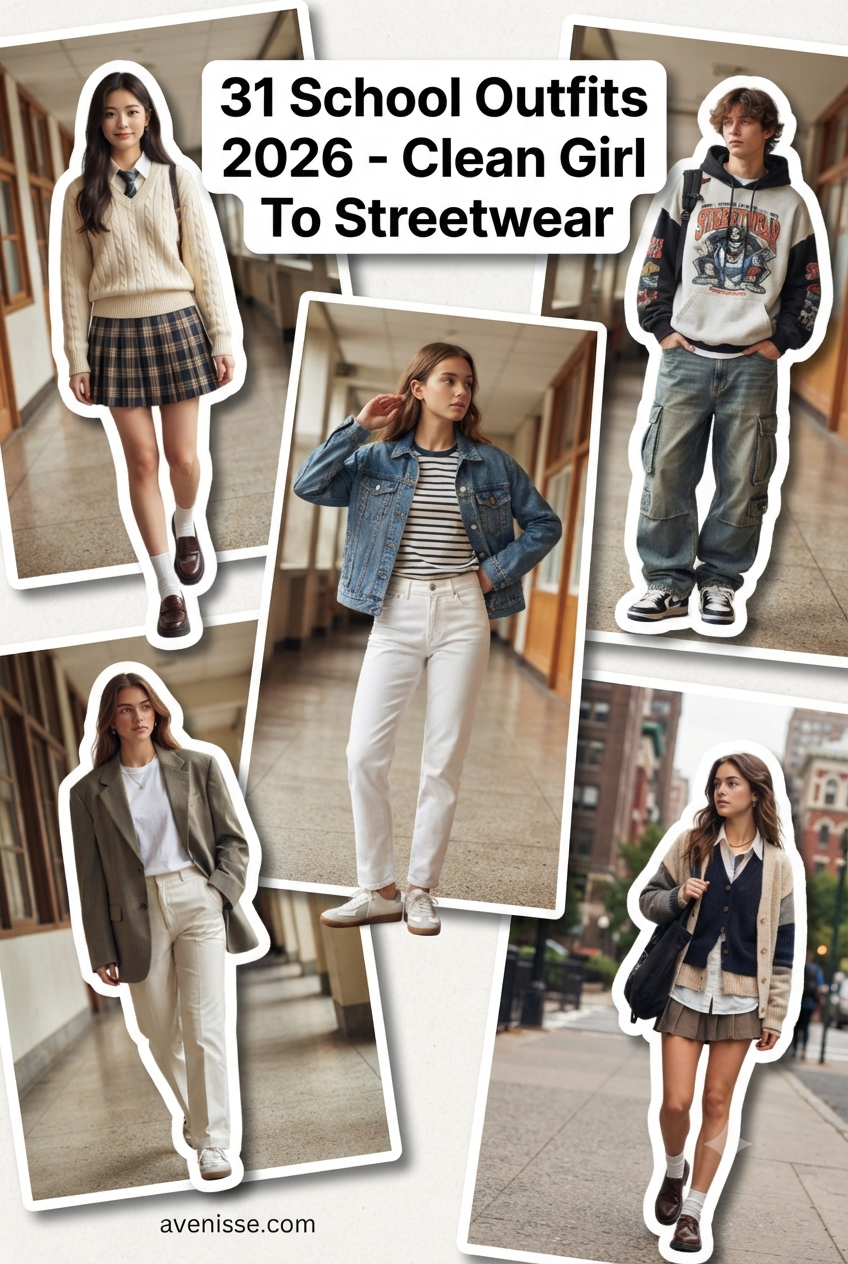 31 School Outfits 2026 - Clean Girl To Streetwear