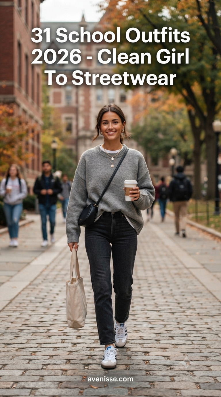 31 School Outfits 2026 - Clean Girl To Streetwear