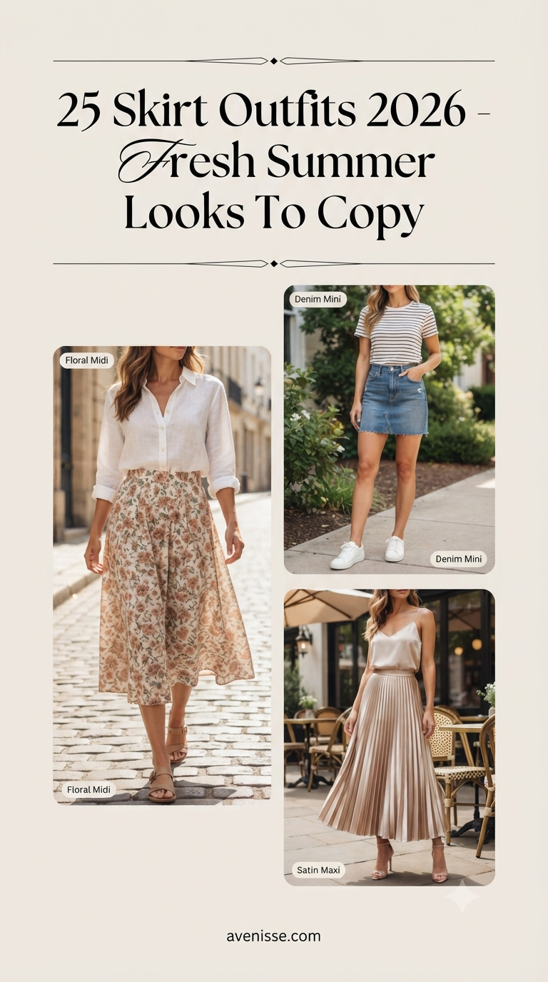 25 Skirt Outfits 2026 - Fresh Summer Looks To Copy