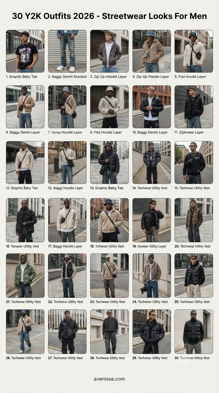 30 Y2K Outfits 2026 - Streetwear Looks For Men