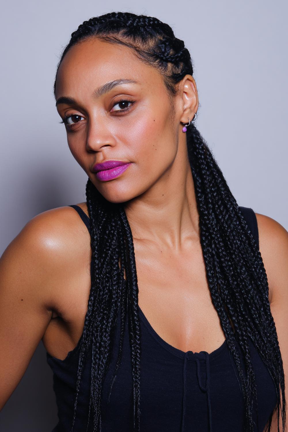 16. Braid Ideas: Micro Braids at the Hairline for a Sleek Frame